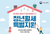 태안군, 저소득 청년 대상 ‘월세 한시 특별지원 사업’ 추진