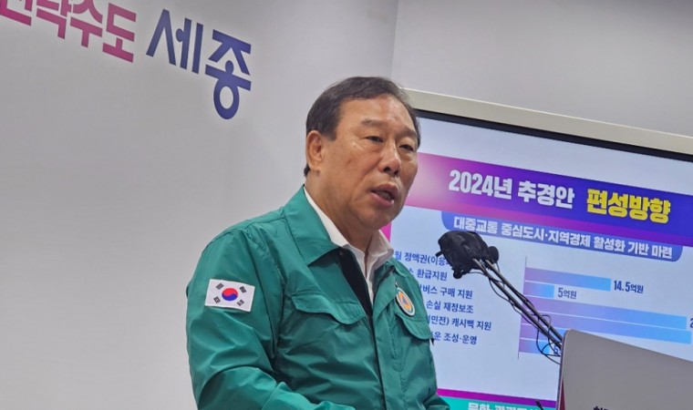 세종시, 총예산 전년대비 2,041억원 감소